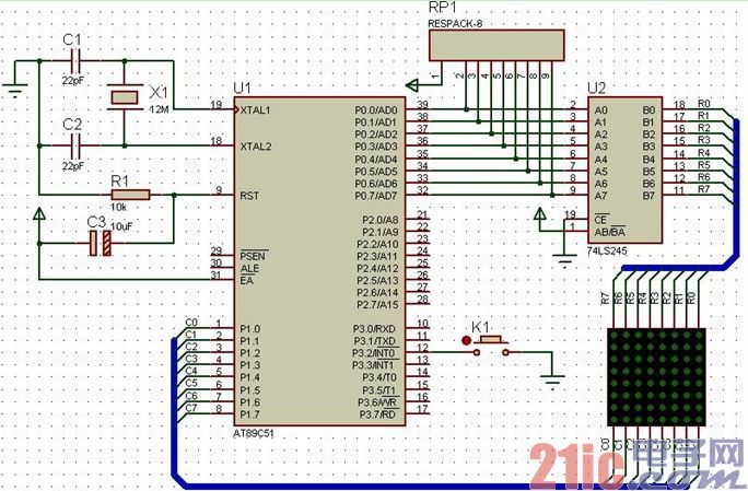 ƬCCZԳOӋ8X8LED c@ʾ(sh)